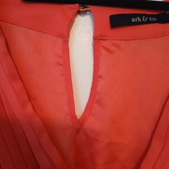 Ark & Co Spring Backless Boho Coral Orange Festival Shorts Romper Playsuit-S - Picture 6 of 12